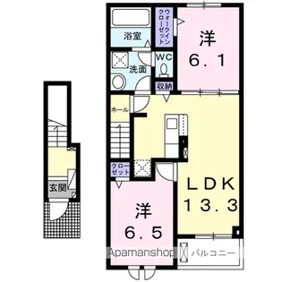 フィールドヒル 塩尻Ⅱ【2階】の間取り