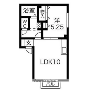 パナフローリッシュK【202号室】の間取り