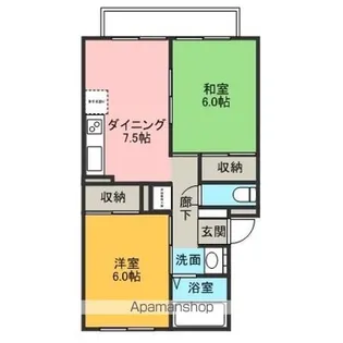 ハウゼスMT【103号室】の間取り
