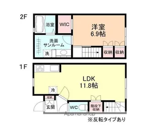 セジュール西中野【101号室】の間取り