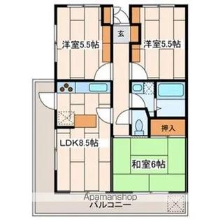 クレストヒルズ【3階】の間取り