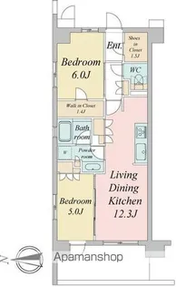 トラープランド蒼麗館【6階】の間取り