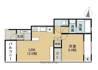 FORAIR(フォレア)A【1階】の間取り