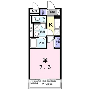 カーサファミリア【1階】の間取り