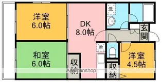 ウィスタリア藤田【3階】の間取り