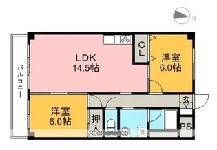 リップルガーデンⅠ【1階】の間取り