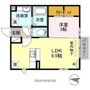 パンシオン中央【2階】の間取り