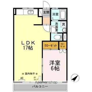 ソレイアード【1階】の間取り