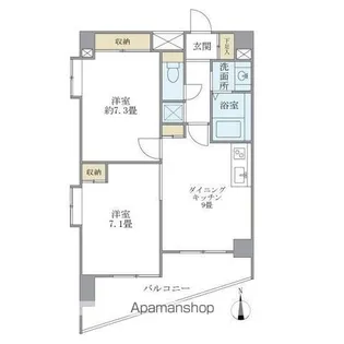 ドミール平和台【3階】の間取り