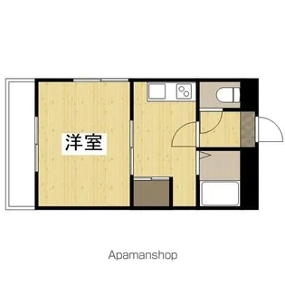 リバーパレス浜田【6階】の間取り