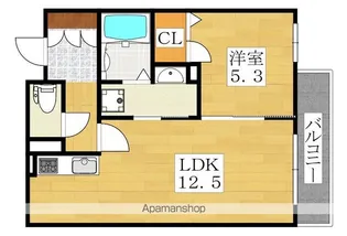 シャーメゾンアラブランコ【1階】の間取り