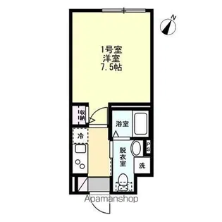 ベイルームグラシア海老名【1階】の間取り
