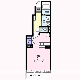 デフィー倉富B【1階】の間取り