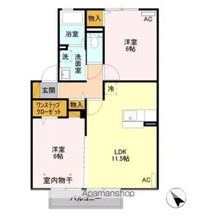 アネシス B【2階】の間取り