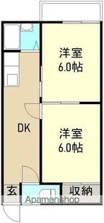 コアコーポA【2階】の間取り