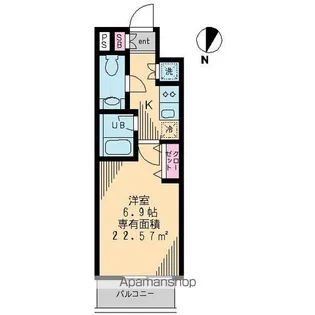 プリマヴェーラ北千住【4階】の間取り