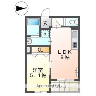 アウローラ本郷町【3階】の間取り
