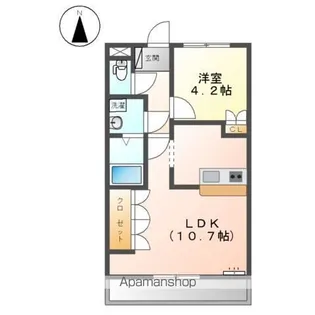 愛知県江南市前飛保町栄【アパート】の間取り
