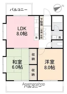 メゾンフジ【2階】の間取り