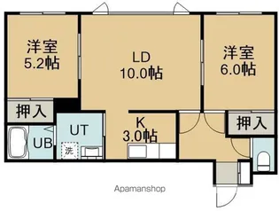 コーポシード【202号室】の間取り