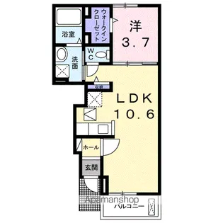 メゾン・ブローテ【1階】の間取り