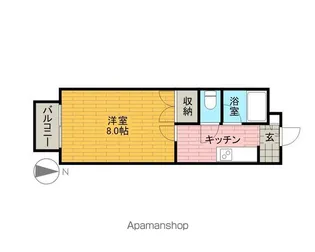 1Kの間取り画像