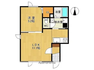 COZYⅡ【1A号室】の間取り