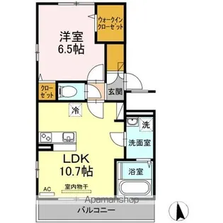 ジーニアス木太【2階】の間取り