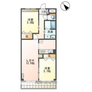 ロイヤルレジデンス【2階】の間取り