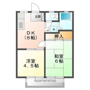 シティおかやま【101号室号室】の間取り