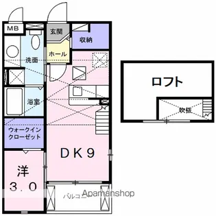メロウ ハウスA【2階】の間取り