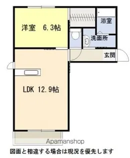 シャンブル・イーストパーク2【1階】の間取り