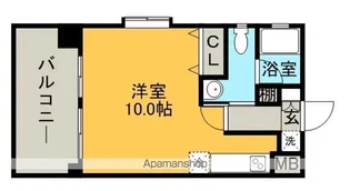 ピュアドームアルカサール平尾【11階】の間取り