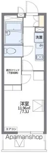 レオパレスサンクフルコート【2階】の間取り