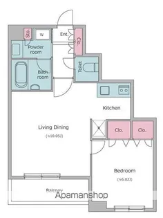 レジディア新川【6階】の間取り