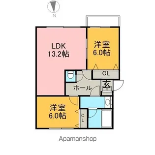 アルカサルデランテ【201号室】の間取り