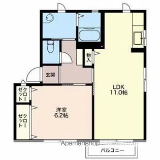 ステラ泉町【1階】の間取り