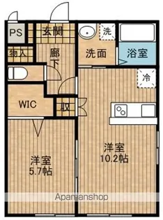 ソレアード【2階】の間取り