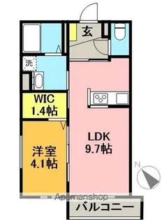 アリエッタ【102号室】の間取り