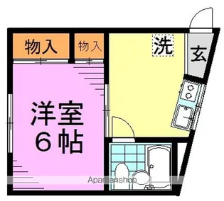 メゾンワカA棟【2階】の間取り