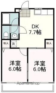 パレオ8番館【2階】の間取り