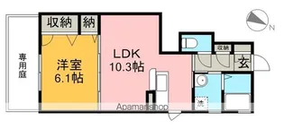 シャーメゾン チェリー【1階】の間取り