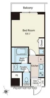 ユゥーアップ四ツ谷【3階】の間取り