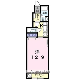 ボアソルチA【1階】の間取り