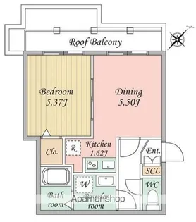 東京都中野区新井5丁目【マンション】の間取り