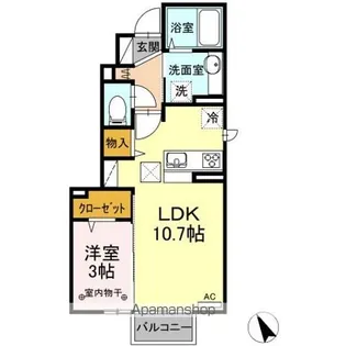 サニーガーデン A【1階】の間取り