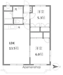 セレーノアカマツ【101号室】の間取り