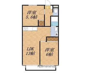 北ピアⅢ【102号室】の間取り