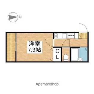 グランパス筒井【4B号室】の間取り