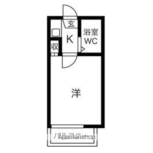 レオパレス21中村日赤第2【105号室】の間取り
